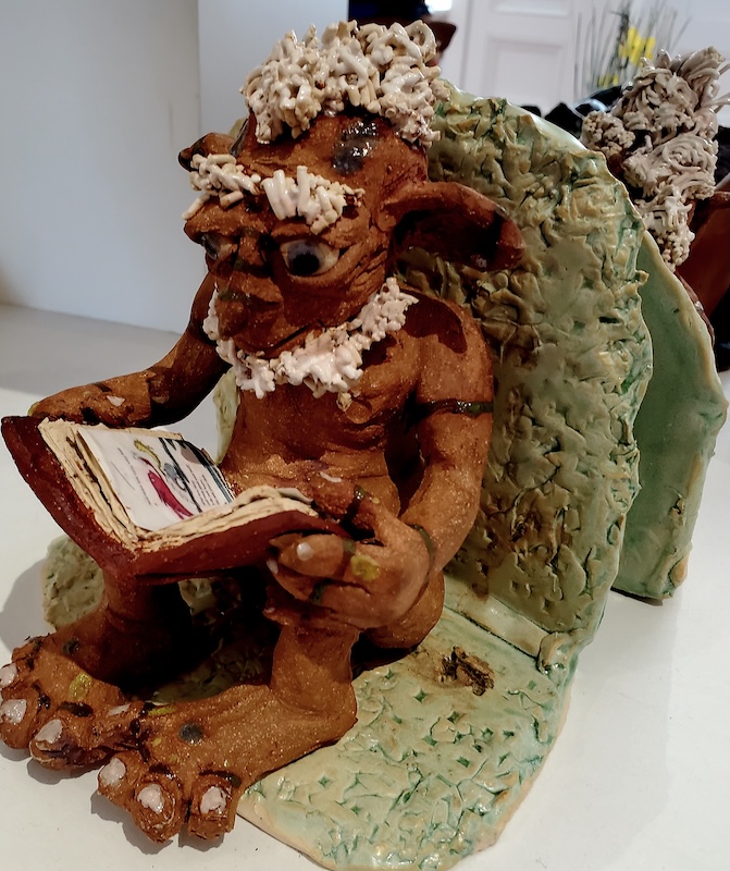 Whimsical Reading Creatures as Bookends