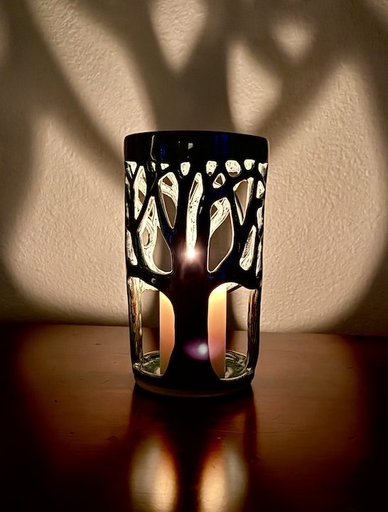 Candle Luminaire with Tree